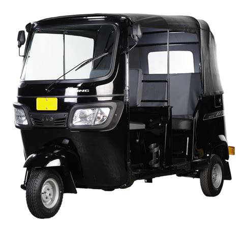 TVS King Deluxe Three Wheeler Black - Tuk Tuk 3-Wheelers