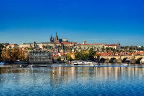 Prague, View of Prague Castle Stock Photo - Image of czech, avenues ...