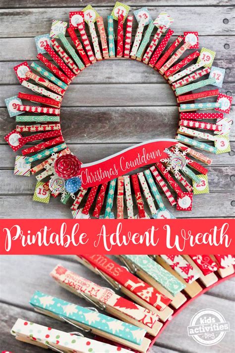 DIY Christmas Advent Calendar with FREE Printables