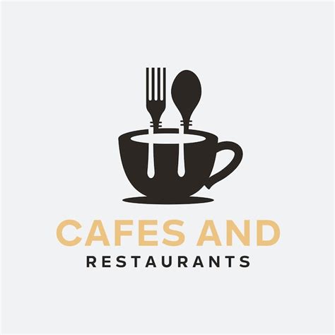 Premium Vector | Cafe and restaurant logo design vector