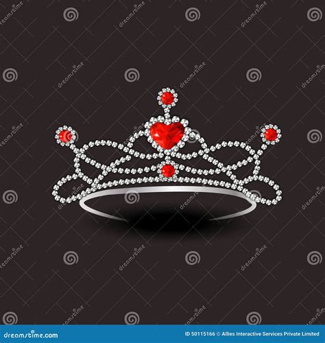 Concept of Stylish Diamond Tiara. Stock Illustration - Illustration of ...