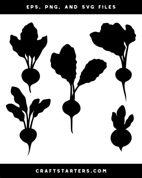 Beet Silhouette Clip Art