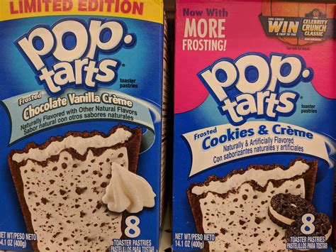 These two different Pop Tart flavors use the same image (and seem to be ...