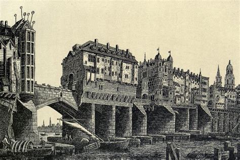 Old London Bridge, 1600... notice the heads on spikes. : r/london