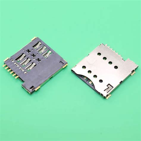 YuXi 10pcs/lot self push SIM card slot Micro SIM Memory card Holder ...