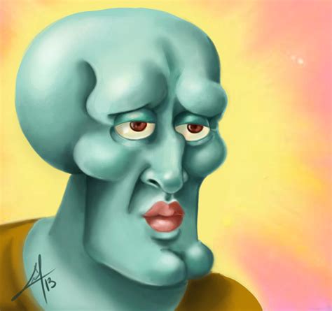 Squidward, handsome Squidward by millegas on DeviantArt