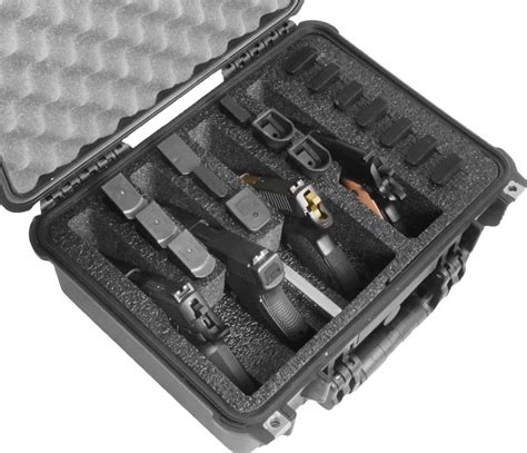 Case Club Premade Multiple Pistol Hard Sided Cases With Closed Cell Foam