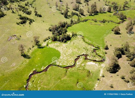 Air View of the Zlatibor Mountain and Crni Rzav Stream Stock Photo ...