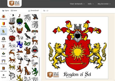 Create family & fantasy crest for free - CoaMaker