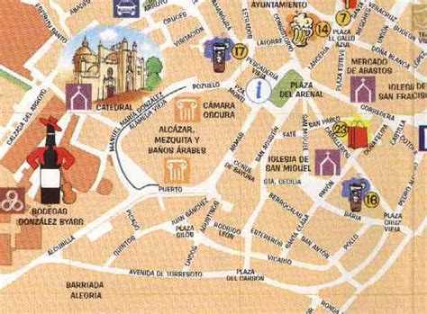 Jerez street map. Don't get lost in Jerez city center with this map of ...