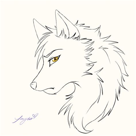 Easy Wolf Drawing at GetDrawings | Free download