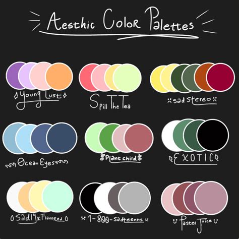 Aesthetic Colors And Their Names - Goimages Ora