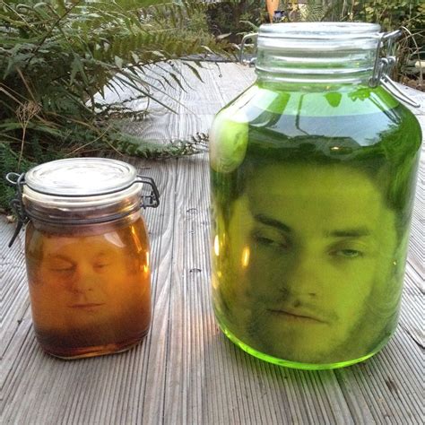 Head in a Jar Prank | Head in a jar, Creepy halloween decorations, Mad ...