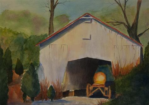 Farm Shed Painting by Elise Nicely - Pixels