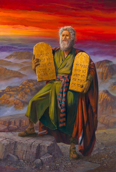 Moses Ten Commandments Art | Images and Photos finder