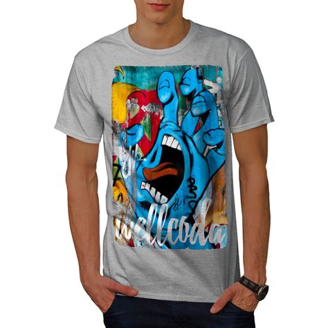 Wellcoda Graffiti Design Mens T-shirt, Street Graphic Design Printed ...