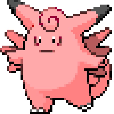 piq - 036 clefable | 100x100 pixel art by lorddkno