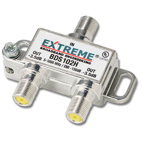 Extreme 2 Way HD Digital 1Ghz High Performance Coax Cable Splitter ...