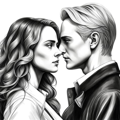 Grown up beautiful Draco Malfoy (short haircut) and Hermione... by 3 1 ...