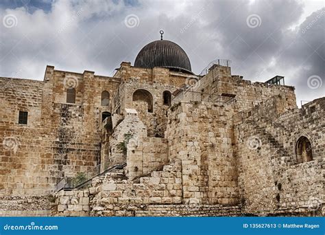 Al-Aqsa Mosque on the Temple Mount Stock Image - Image of islam ...