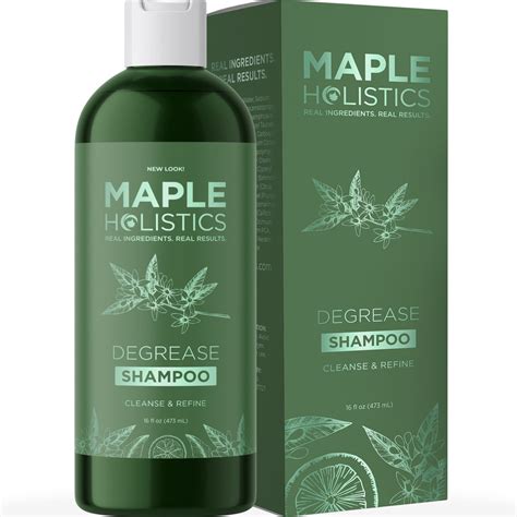 Maple Holistics Natural Hair Shampoo for Oily Hair Men and Women, 16oz ...