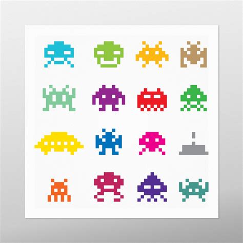 Space Invaders by homebird.ie | Poster | Print | Wall Art