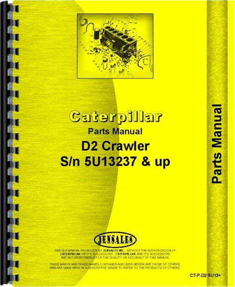 Caterpillar D2 Crawler Parts Manual