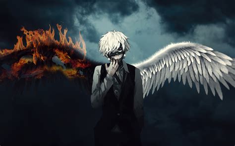 2560x1600 Resolution Ken Kaneki Fire Wings 2560x1600 Resolution ...