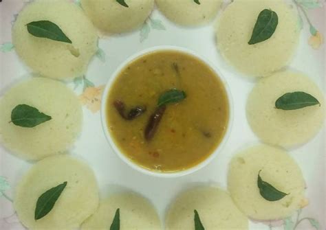 Idli sambhar Recipe by DrSwati Verma - Cookpad