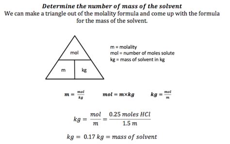 Molality Equation