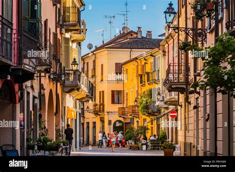 Italy Piedmont Vercelli Via Elia Emanuele Foà Stock Photo - Alamy