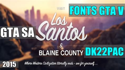 Gta font generator