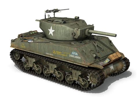 M4A3E2 - Sherman Jumbo - Blue Eyes | 3D model | Tanks military, Tank ...