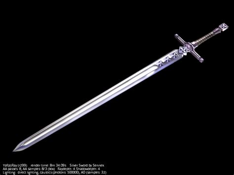 Silver sword by Sennek on DeviantArt