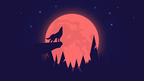 Howling Wolf Night Moon 4K Wallpapers | HD Wallpapers | ID #30694