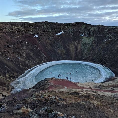 Kerið, volcanic crater lake | Golden circle iceland, Iceland, Bird bath