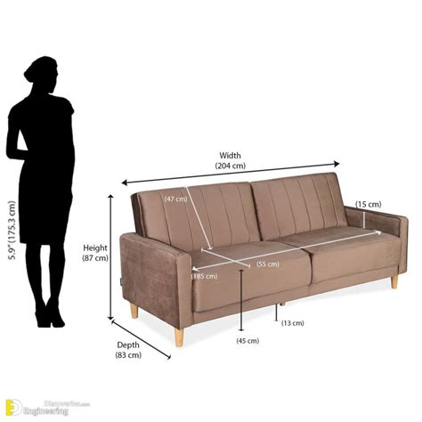 Standard Sofa Dimensions for 2, 3, 4, And 5 Person (Charts & Diagrams)