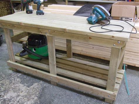 Wood workbench parts