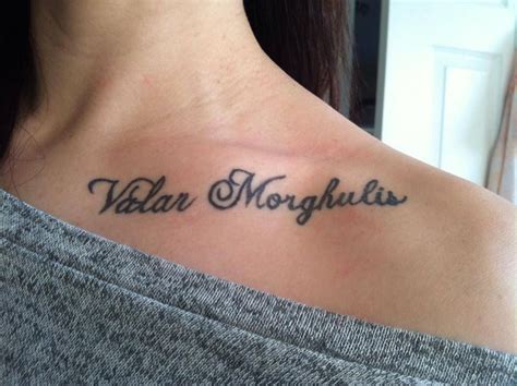 My Valar Morghulis tattoo Valar Morghulis, Tattoos And Piercings ...