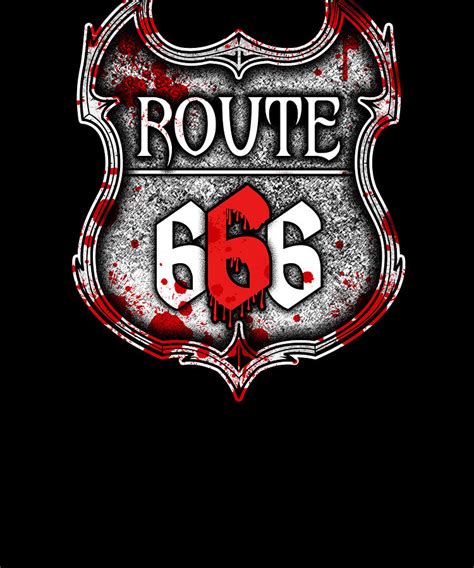 Route 666 I Road to Hell I Satanic product Digital Art by Bi Nutz ...