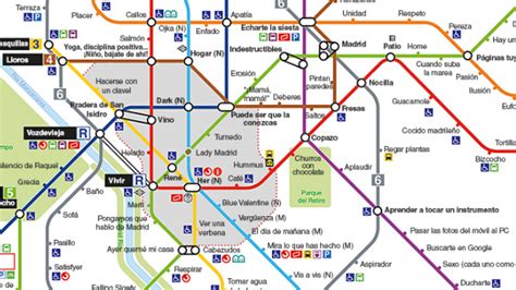 Una tuitera diseña durante la cuarentena un original plano del metro de ...