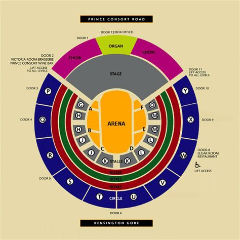 Royal Albert Hall Seating Plan