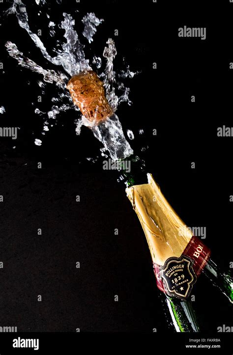 Champagne Bottle Popping, Wednesday, October 22, 2014 Stock Photo - Alamy