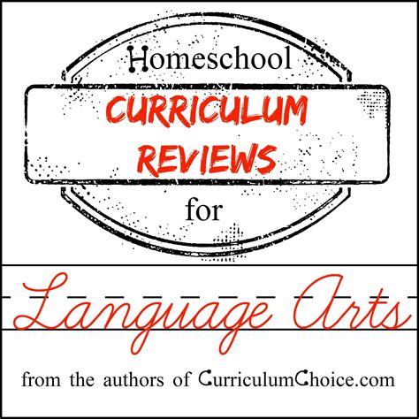 Homeschool Language Arts Curriculum Reviews - The Curriculum Choice