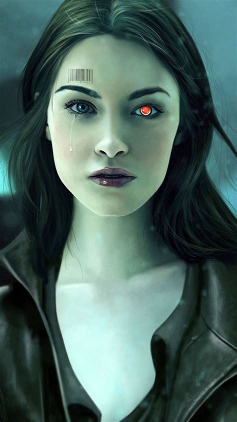 Download wallpaper 750x1334 cyborg girl, sci-fi, art, iphone 7, iphone ...