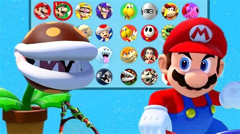 Mario Tennis Aces All Characters Unlocked / ALL DLC CHARACTERS ...