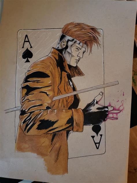 Gambit fan art. : r/Marvel