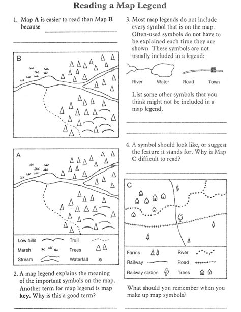 Reading a Map Legend | 6th grade social studies, Geography activities ...