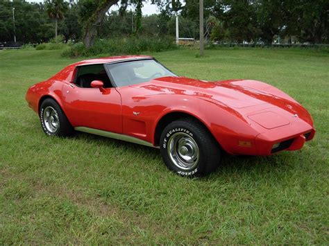 Medium Red 1977 Chevrolet Corvette