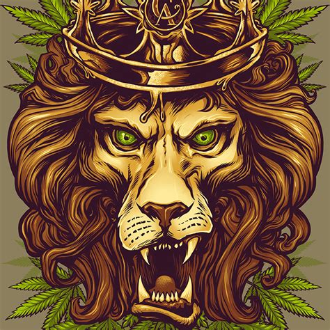 Rasta Lion for Concentrated Apparel - Flyland Designs, Freelance ...